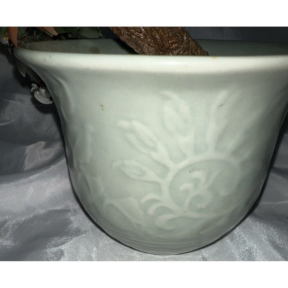 Vintage Chinese Jade Quartz Stone Glass Bonsai Tree Pink  Slight damage See Pics - Picture 16 of 16